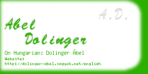 abel dolinger business card